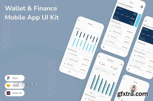 Wallet & Finance Mobile App UI Kit 9GYUFWB