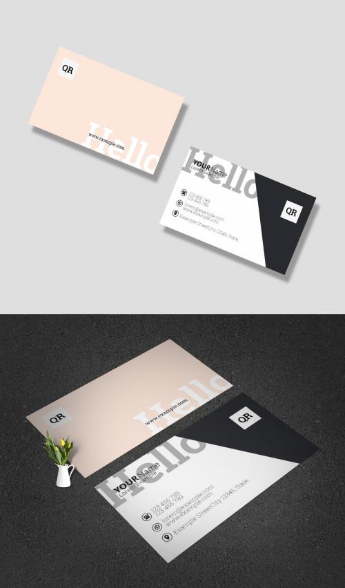 Simple Corporate Business Card Layout - 374193811