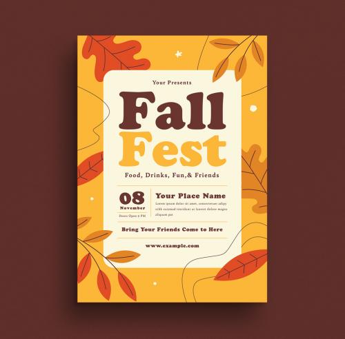 Fall Fest Flyer Layout - 374351305