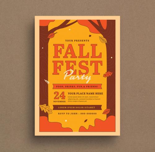 Fall Festival Flyer Layout - 374351307