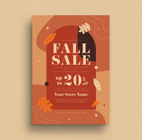 Fall Sale Flyer Layout - 374351325
