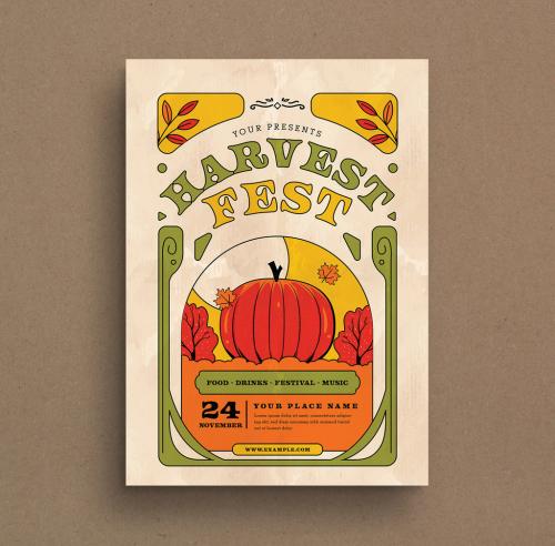 Harvest Fest Flyer Layout - 374351543