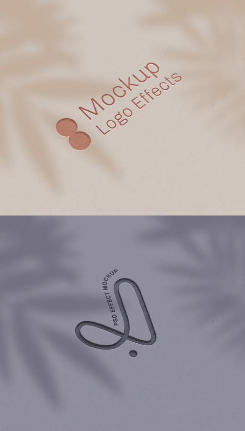 Logo and Text Effect Mockup - 374986195