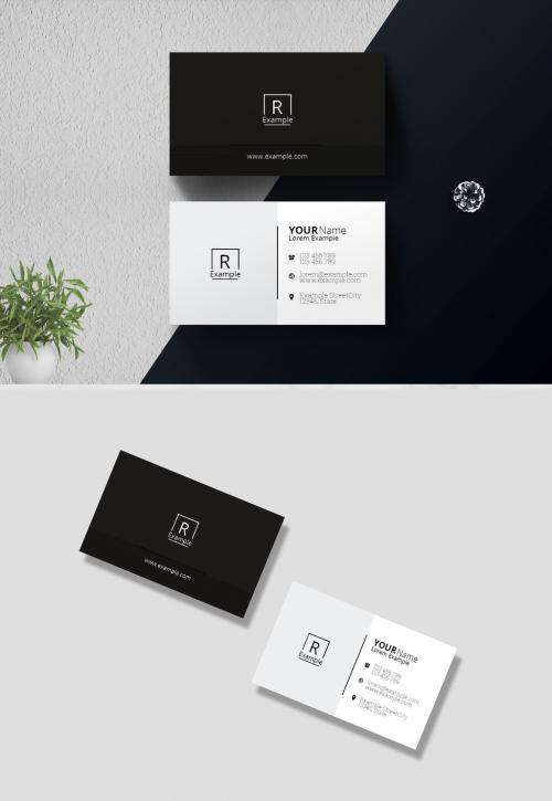 Corporate Business Card Layout - 375195929