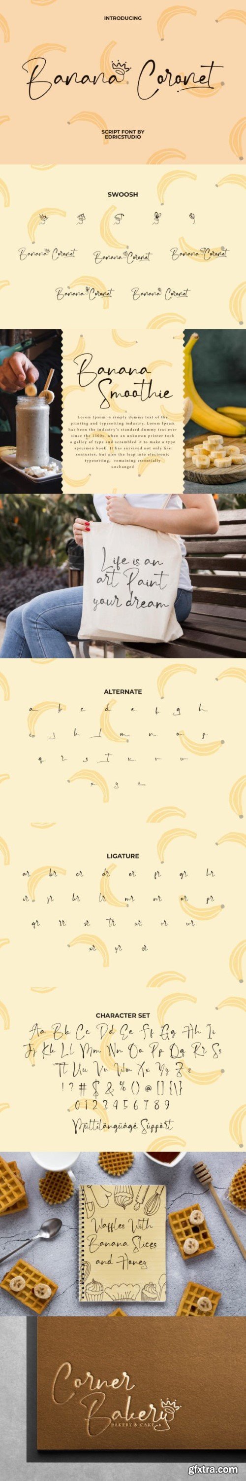 Banana Coronet Font