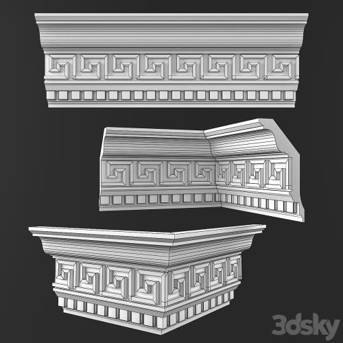 Ceiling cornice 50 KO 016 Gp