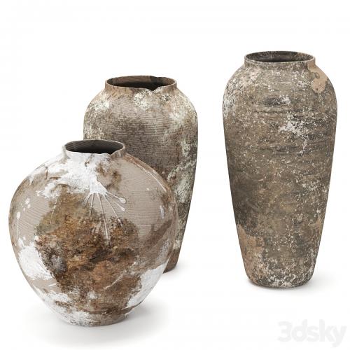 Rustic concrete vase vol6