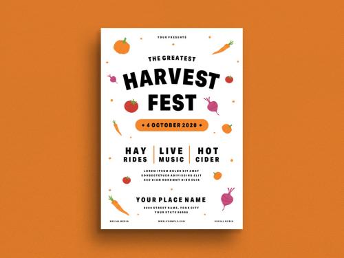 Harvest Festival Flyer Layout - 375465844