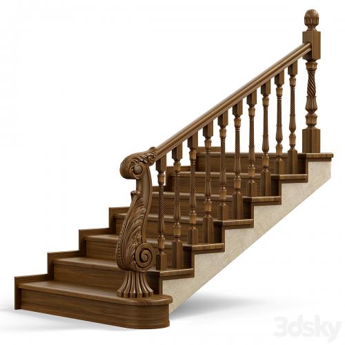 Wooden stairs 004