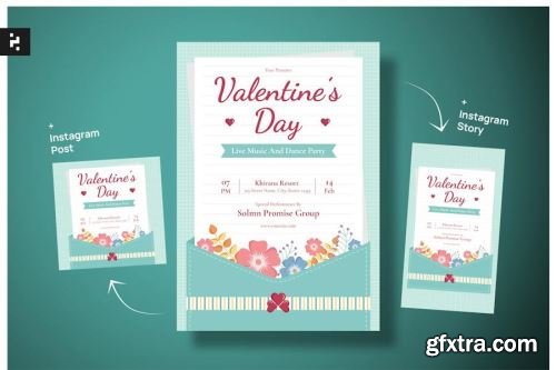 Valentines Day Photoshop Design Pack 7 13xPSD