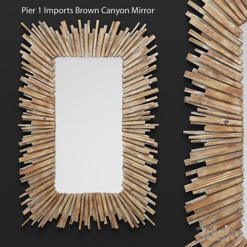 Mirror Pier 1 Imports Canyon, mirror, wall decor, plank panels, wooden decor, boards, wooden wall, panel, slats, natural decor, eco design