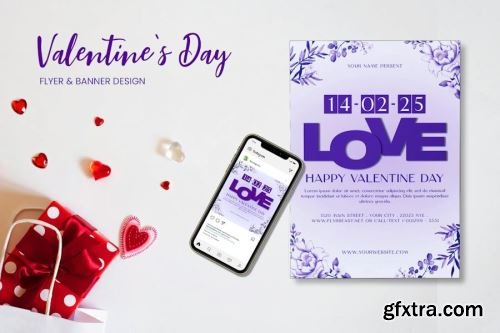 Valentines Day Flyer Design Pack 7 13xPSD