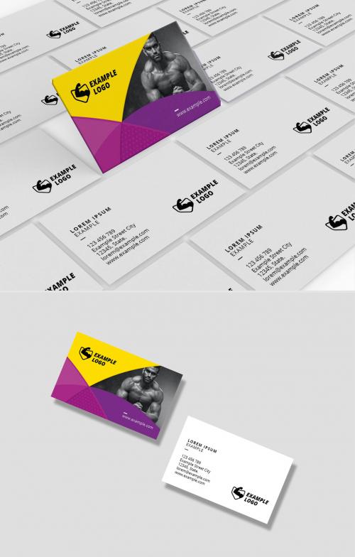 Gym Fitness Creative Business Card - 375647259