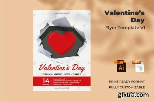 Valentines Day Flyer Design Pack 10 13xPSD