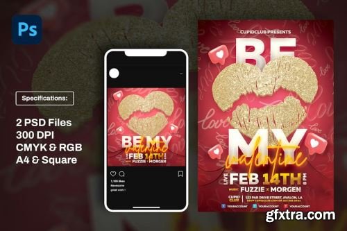 Valentines Day Flyer Design Pack 10 13xPSD