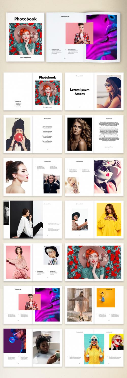 Minimal Fashion Photobook Layout - 375648030