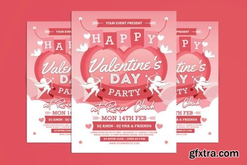 Valentines Day Flyer Design Pack 1 11xPSD