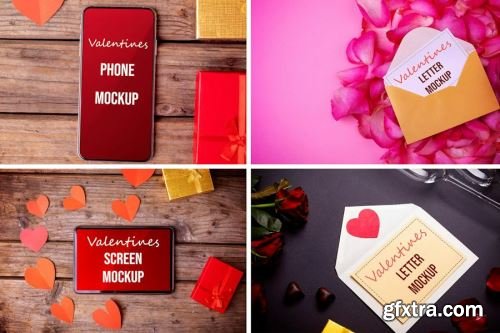 Valentines Day Photoshop Design Pack 17 12xPSD