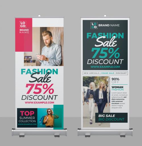 Fashion Sale Roll Up Banner Pack - 375655367