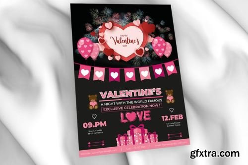 Valentines Day Flyer Design Pack 4 15xPSD