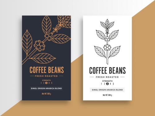 Coffee Label Layout - 375702154