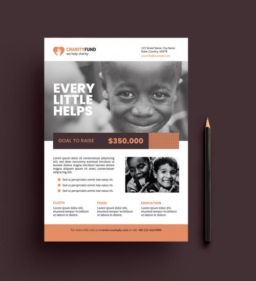 Charity Flyer Layout - 375916114