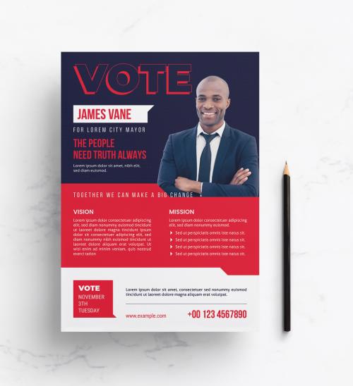 Political Voting Flyer Layout - 375916190