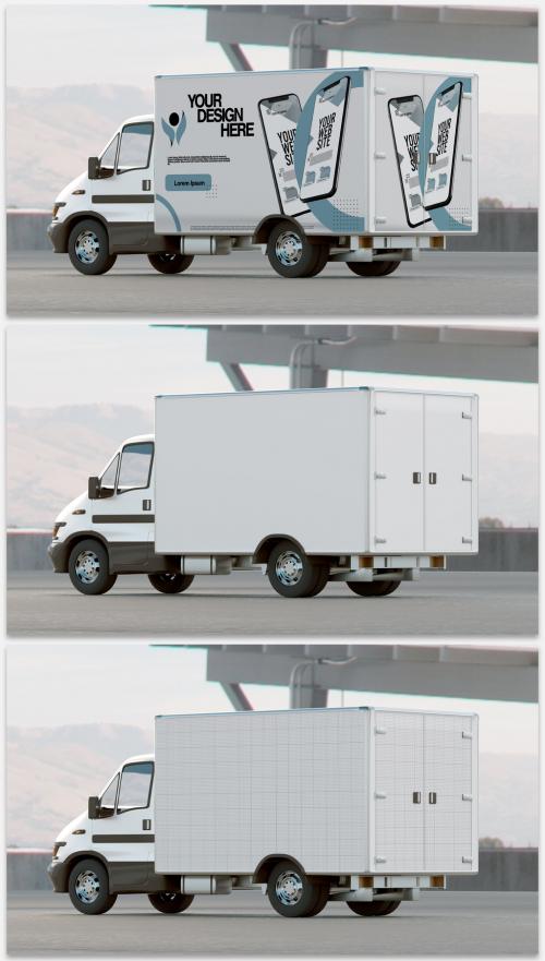 Mockup of a Truck - 376584820