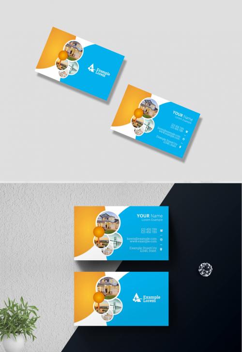 Circles Business Card - 376722293