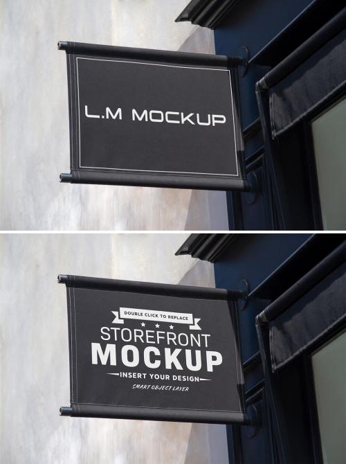 Kakemono Storefront Mockup - 376748063