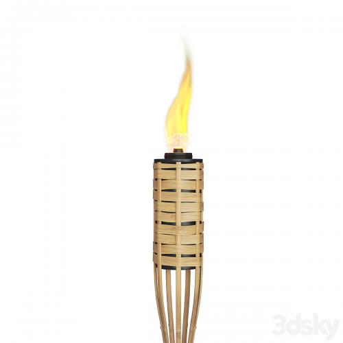 Bungalow torch bamboo