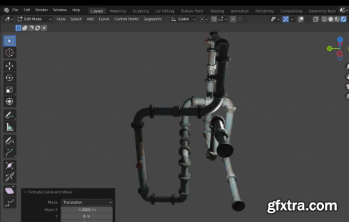 Geometry Nodes Pipes v1.1 for Blender