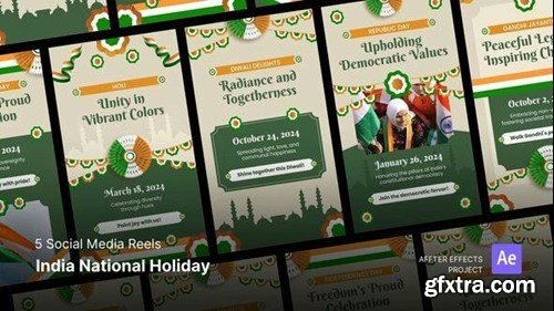 Videohive Social Media Reels - India National Holiday After Effects Template 50206095