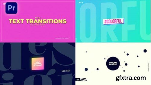 Videohive Typography Transitions 50352283