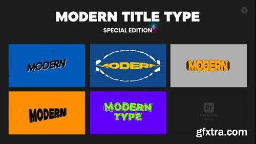 Videohive Modern Title Type 50368759