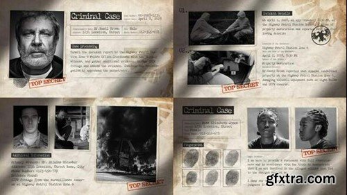 Videohive Criminal Case File Video Template 50381187