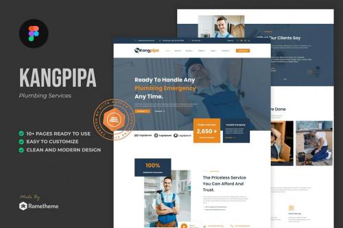 Kangpipa - Plumbing Services Figma Template