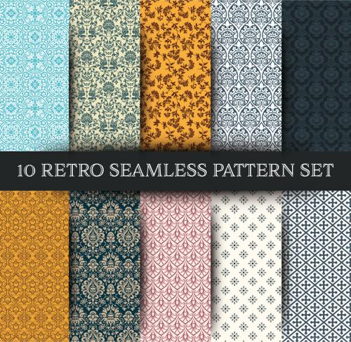 Set of 10 Seamless Patterns - 376798363