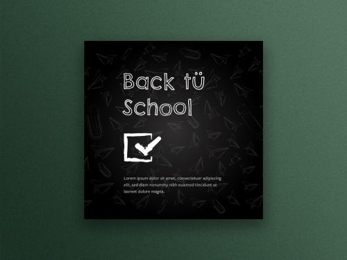 Back to School Social Media Square Layout - 376948950