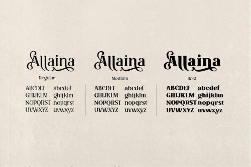 Allaina - Stylish Serif Family