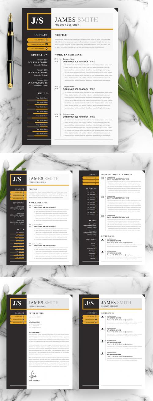 Vector Minimalist Creative Resume - 376984883