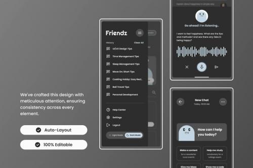 Friendz - AI Chatbot Mobile App