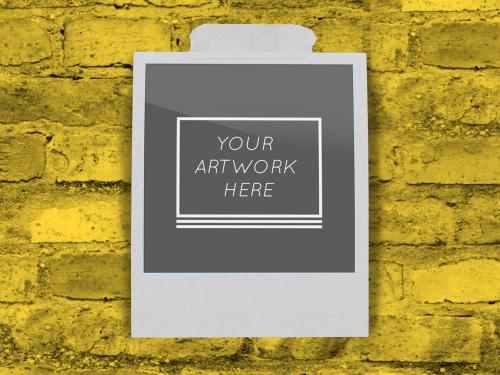Instant Photo Mockup with Editable Wall Color - 377200429