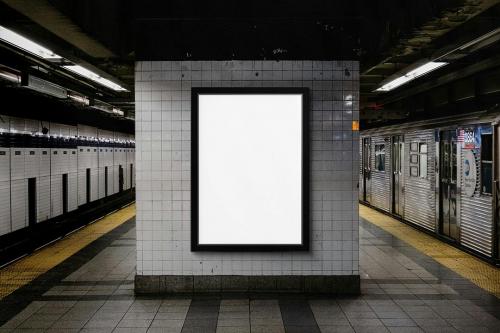 The Subway Billboard Mockup