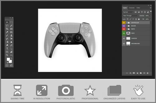 DualSense Controller Mockup