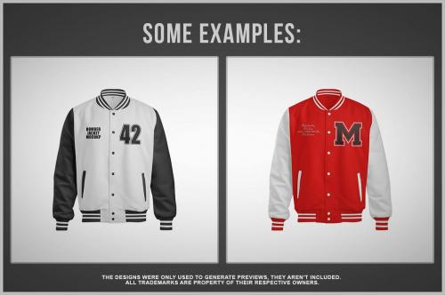 Varsity Jacket Mockup - Front View