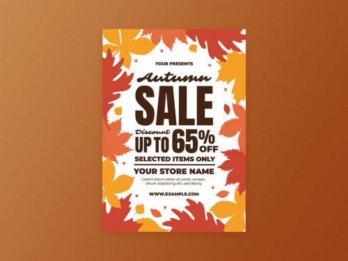 Autumn Sale Flyer Layout - 378162034