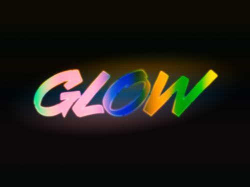 Colourful Glowing Text Effect - 378183853