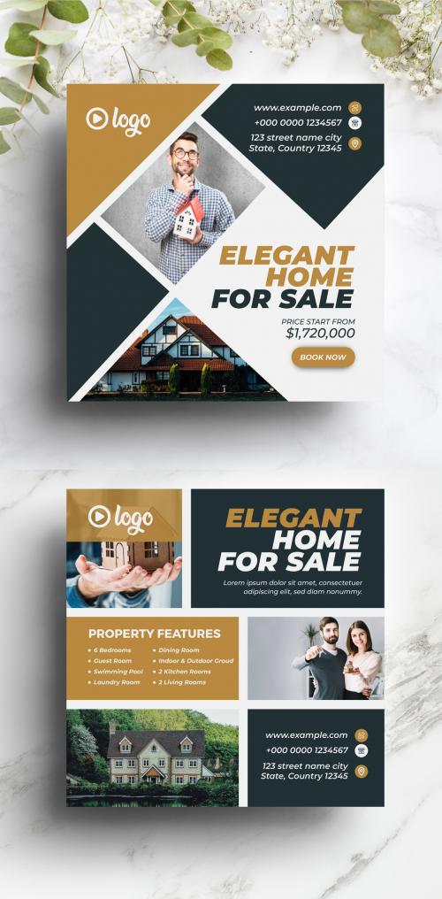 Real Estate Social Media Banner Pack - 378399317