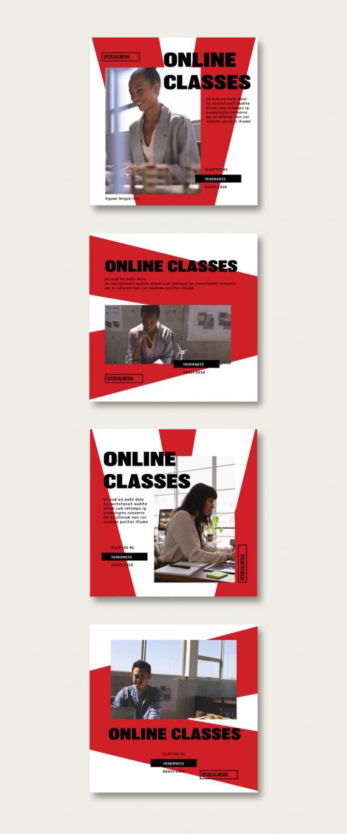 Online Course Social Media Layout - 378610370